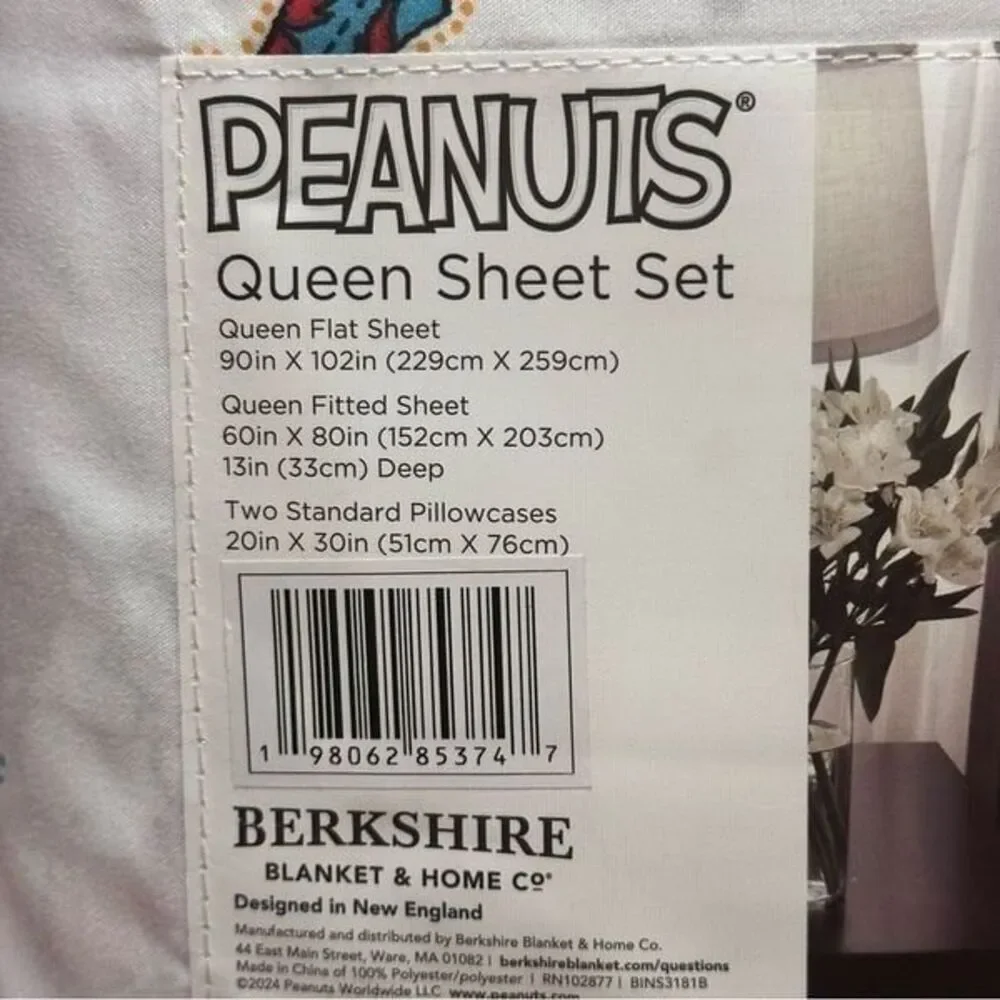 Peanuts Snoopy Cowboy QUEEN sheets